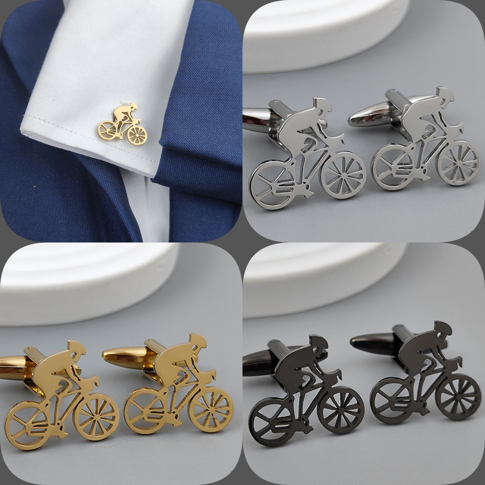 Men Formal Wear Shirts - Boutons de manchette plaqués or pour