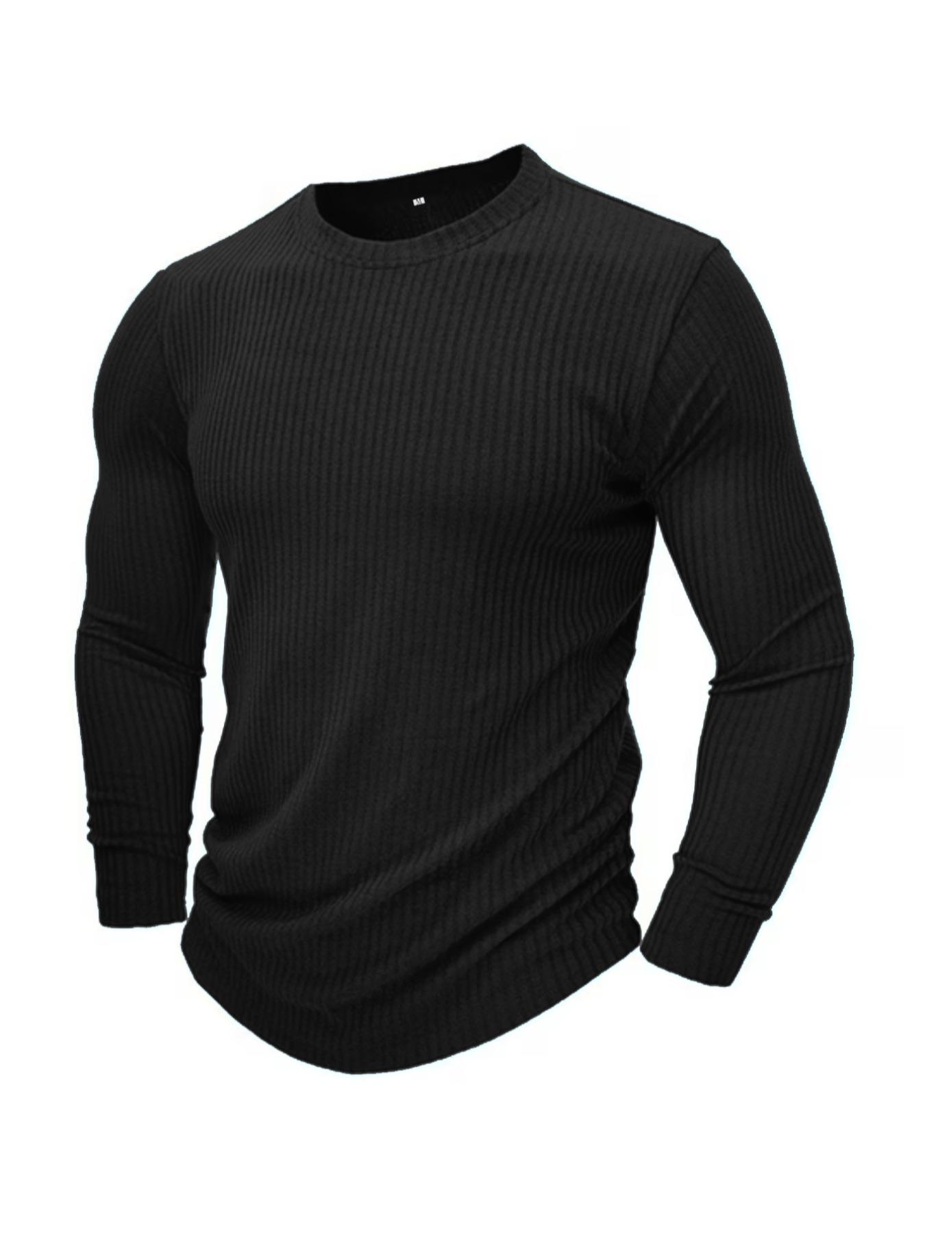Men Formal Wear Shirts - T-shirt en tricot à manches longues
