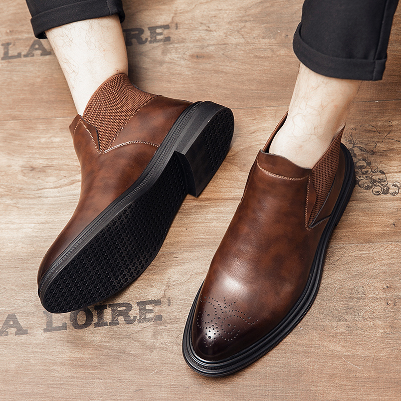 Men'S Style Formal Wear - Les chaussures montantes en cuir sont