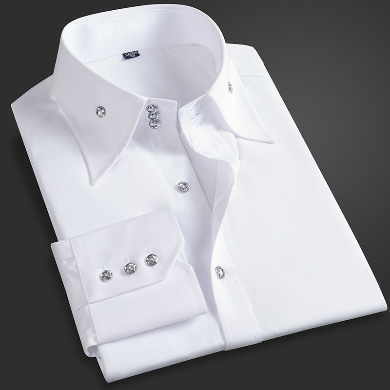 Men'S Style Formal Wear - Chemise de direction pour hommes, coupe