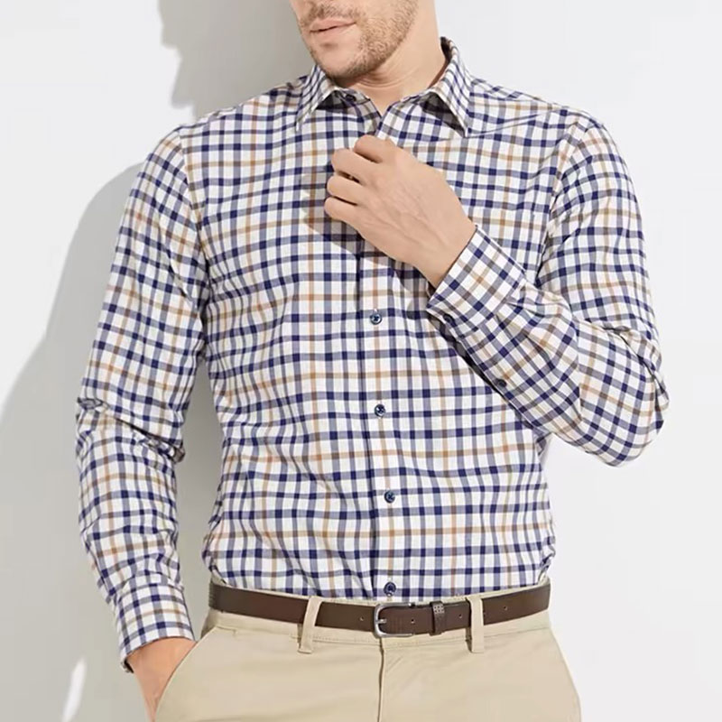 Chemise en pur coton à manches - Men Formal Wear Shirts avis et prix