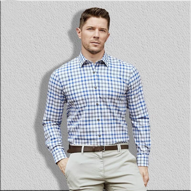 Chemise en pur coton à manches - Men Formal Wear Shirts avis et prix