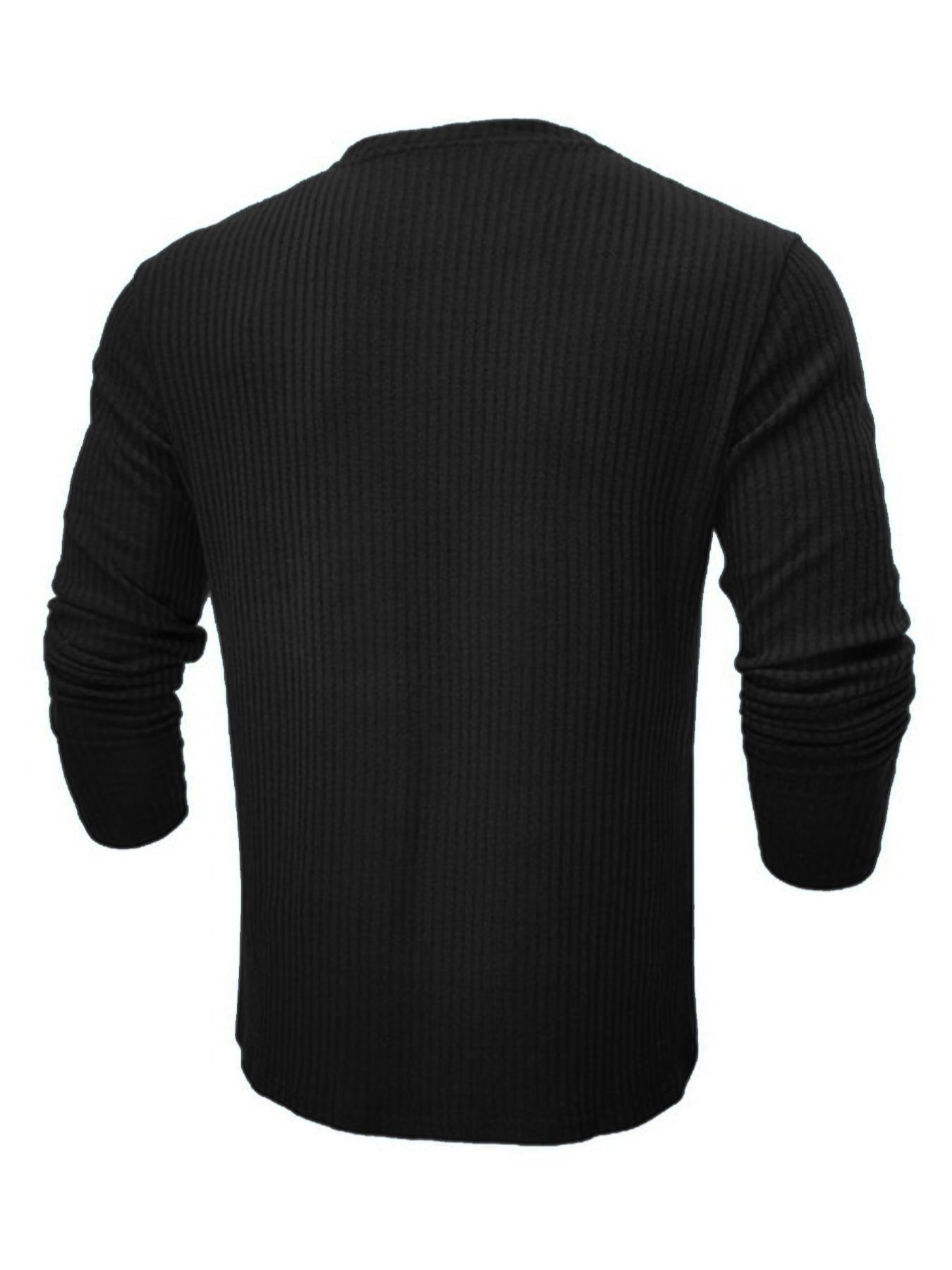 T-shirt en tricot à manches lo - Men Formal Wear Shirts avis et prix